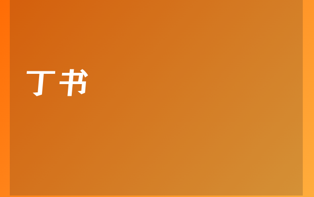丁书医生